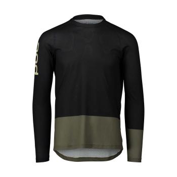 
                 POC Tricou de ciclism cu mânecă lungă de vară - MTB PURE LS - verde/negru 
            