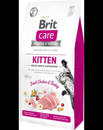 BRIT Care Cat Grain-Free Kitten Growth&amp;Development hrana uscata pentru pui de pisica sau femele gestante, 2 kg