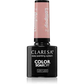 Claresa SoakOff UV/LED Color Lollipop lac de unghii sub forma de gel culoare 2 5 g