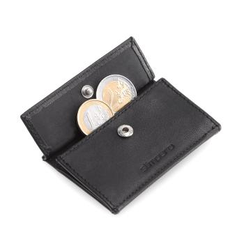 Slimpuro Coin Pocket cu card de protecție RFID pentru portofele ZNAP Slim Wallets 8 și 12, butonul de închidere 