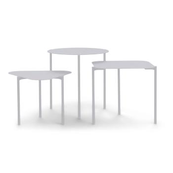 Măsuțe auxiliare 3 buc. rotunde din metal 46.5x46.5 cm Do-Re-Mi – Spinder Design