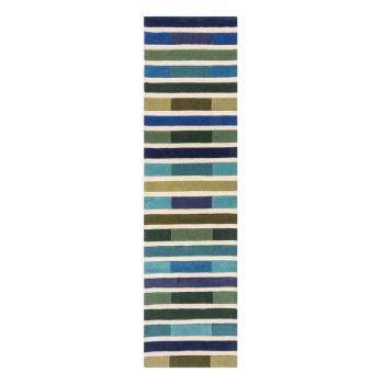 Covor verde din lână 230x60 cm Piano - Flair Rugs