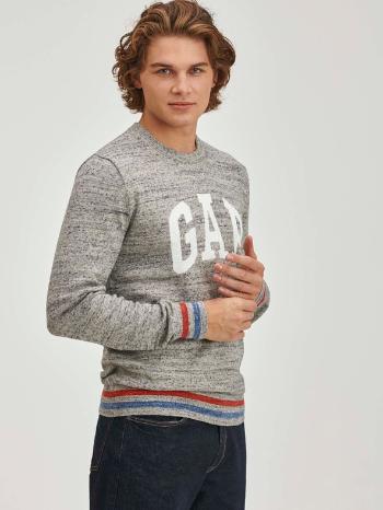 GAP Intarsia Logo Pulover Gri