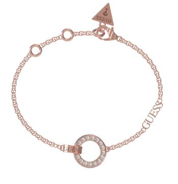 Guess Brățară bronz elegantă Circle Lights JUBB03162JWRG L: 17 - 21 cm