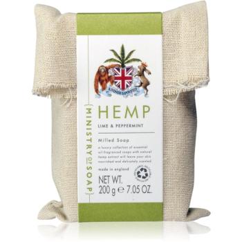 The Somerset Toiletry Co. Ministry of Soap Natural Hemp săpun solid pentru corp Lime & Peppermint 200 g