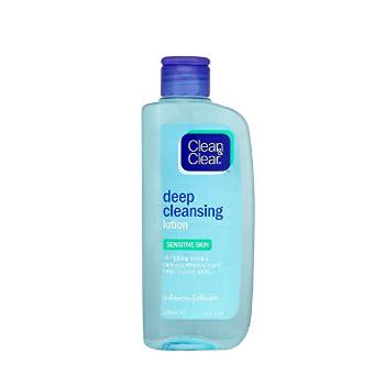 Clean &amp; Clear Loțiune de curățare profundă pentru pielea sensibilă (Deep Clansing Lotion For Sensitiv e Skin) 200 ml