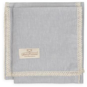 Babymatex Linen pătură pentru copii Grey 75x100 cm