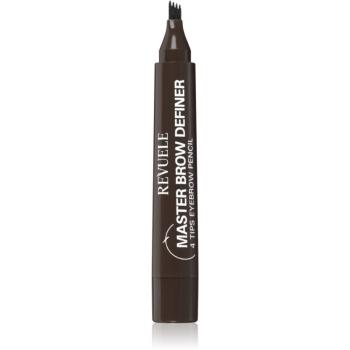 Revuele Master Brow Definer creion sprâncene precise culoare Dark 2,2 ml