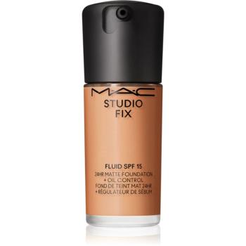 MAC Cosmetics Studio Fix Fluid SPF 15 24HR Matte Foundation + Oil Control machiaj cu efect matifiant SPF 15 culoare NC44.5 30 ml