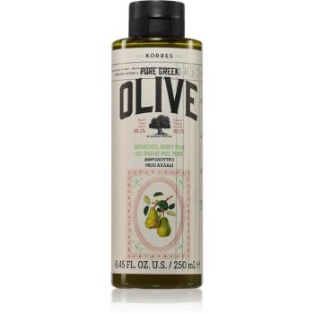 Korres Pure Greek Olive & Honey Pear gel de dus revigorant 250 ml