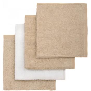 T-TOMI BIO Bamboo Baby Washcloths Balsam de spalat Beige 25 x 25 cm 4 buc