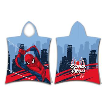 Poncho pentru copii roșu-albastru din frotir Spider-Man – Jerry Fabrics