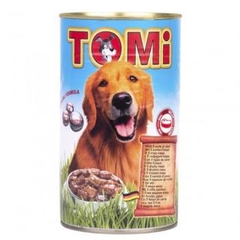 Conserva Tomi Dog cu 5 Feluri de Carne, 1.2 kg