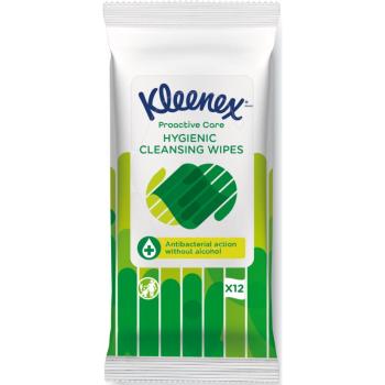 Kleenex Antibacterial Wet Wipes Șervețele umede fară alcool 12 buc