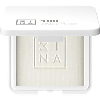 3INA The Setting Compact Powder pudră transparentă compactă culoare 100 11,5 g