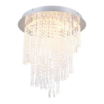 Plafonieră argintie LED ø 45 cm Pomp – Trio