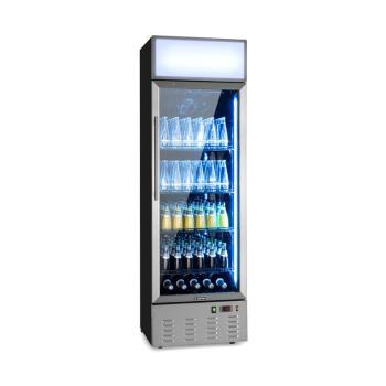 Klarstein Berghain, frigider pentru băuturi, 278 litri, iluminare interioară RGB, 210 W, 2 – 8 °C, oțel inoxidabil