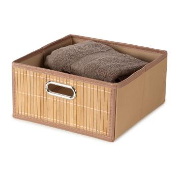 Cutie de depozitare în culoare naturală din bambus 31x31x15 cm – Compactor