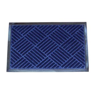 Covoraș din cauciuc Checker, albastru, 40 x 60 cm