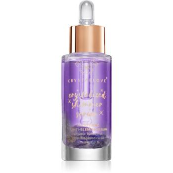 Crystallove Crystalized Amethyst Shimmer Serum ser cu efect de netezire, pentru reducerea imperfecțiunilor tenului 30 ml