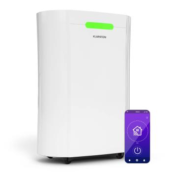 Klarstein AeroDry Smart 12L dezumidificator | 12 l/zi | 18 m² | senzor de umiditate | app control | 135 m³/h