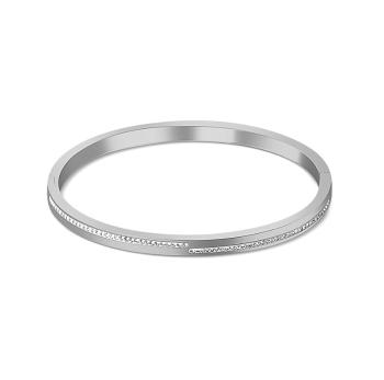 JVD Brățară solidă din oțel cu zircon SSSB0055XI8BI 7 x 5,9 cm