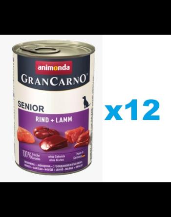 ANIMONDA Grancarno Senior Hrana umeda cu miel si vitel pentru caini senior 12 x 800 g