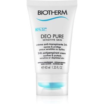 Biotherm Deo Pure Sensitive Skin anti-perspirant crema pentru piele sensibila dupa epilare 40 ml