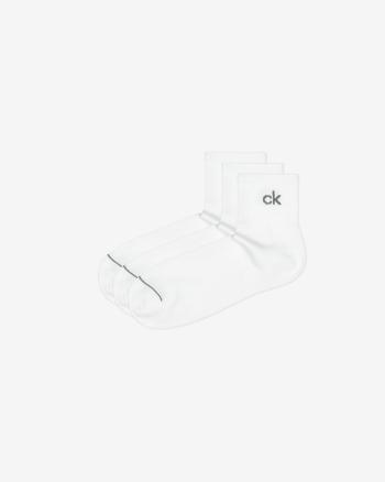Calvin Klein Set de 3 perechi de șosete Alb