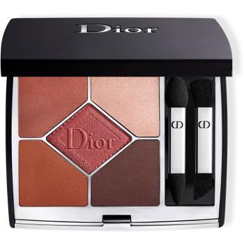 DIOR Diorshow 5 Couleurs Couture Velvet Limited Edition paletă cu farduri de ochi culoare 869 Red Tartan 7 g