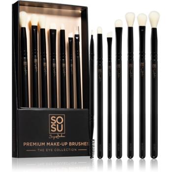 SOSU by Suzanne Jackson Premium Brushes The Eye Collection set perii machiaj