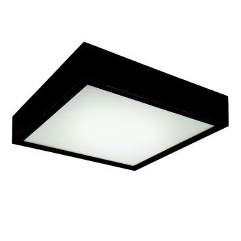 Plafonieră pătrată Lamkur Plafond, 37,5 x 37,5 cm, negru