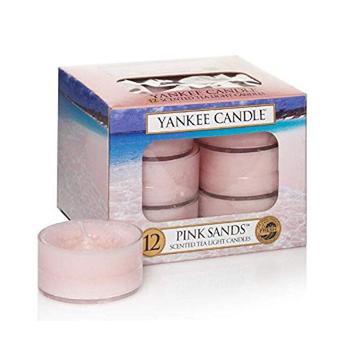Yankee Candle Lumânări aromatice de ceai Pink Sands 12 x 9,8 g