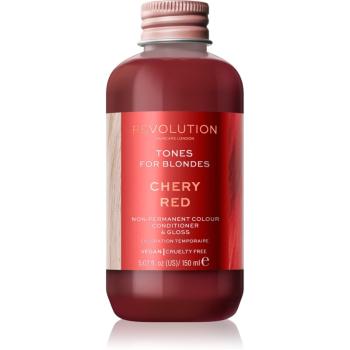 Revolution Haircare Tones For Blondes balsam pentru tonifiere pentru par blond culoare Cherry Red 150 ml