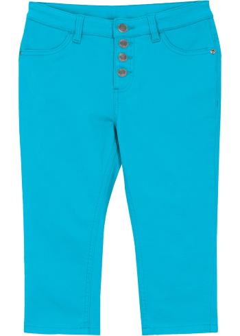 Pantaloni capri fete, twill cu bumbac bio