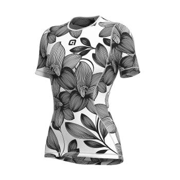 
                 ALÉ Tricou de ciclism cu mânecă scurtă - GARDEN LADY - alb 
            