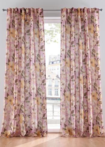 Draperie cu imprimeu floral (1buc.)