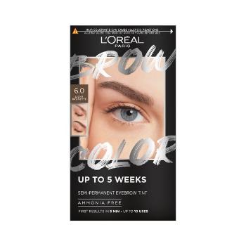 L´Oréal Paris Vopsea semi-permanentă pentru sprâncene Brow Color (Semi-Permanent Eyebrow Tint) 6.0 Light Brunette