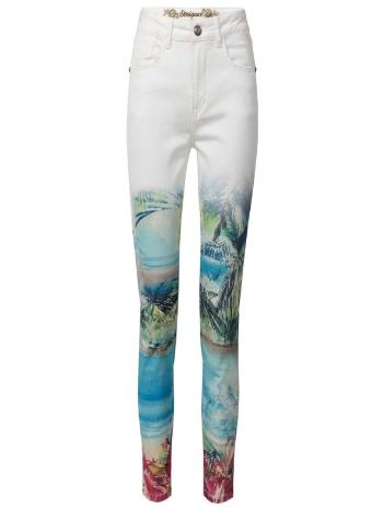 Desigual Pant Juno Jeans Alb