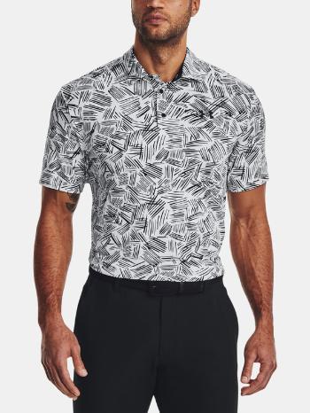 Under Armour UA Playoff 3.0 Printed Polo Tricou Alb