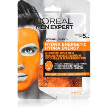 L’Oréal Paris Men Expert Hydra Energetic mască textilă hidratantă pentru barbati 30 g