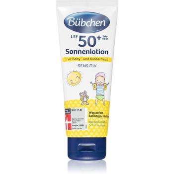 Bübchen Sensitive SPF 50+ lotiune de protectie solara pentru cpoii SPF 50+ 100 ml