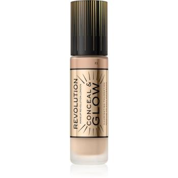 Makeup Revolution Conceal & Glow machiaj de stralucire pentru un look natural culoare F3 23 ml