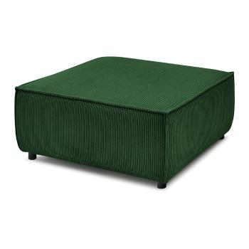 Taburet modular verde cu tapițerie din catifea reiată Nihad modular – Bobochic Paris