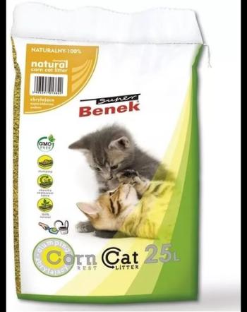BENEK Super Corn Cat tropical fruits nisip pentru litiera, fructe tropicale 25 L x 2 (50 L)
