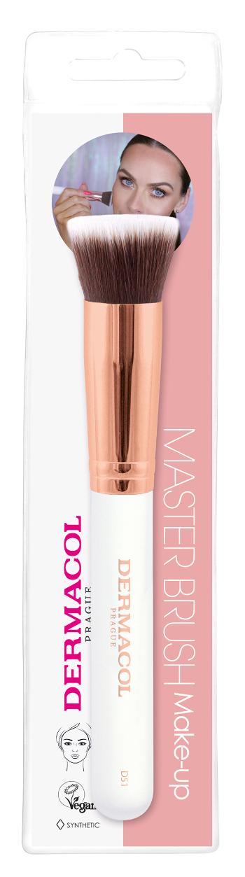 Dermacol Pensulă cosmetică pentru machiaj cu husă Rose Gold D51