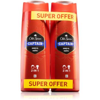 Old Spice Captain 2 in 1 gel de dus si sampon 2x400 ml