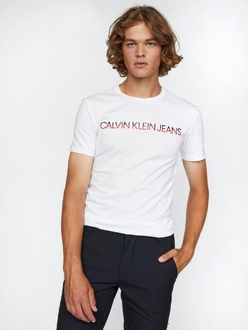 Calvin Klein Jeans Tricou Alb