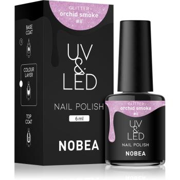 NOBEA UV & LED unghii cu gel folosind UV / lampă cu LED glossy culoare Orchid smoke #8 6 ml