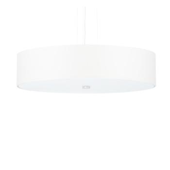 Lustră albă cu abajur textil ø 50 cm Herra – Nice Lamps